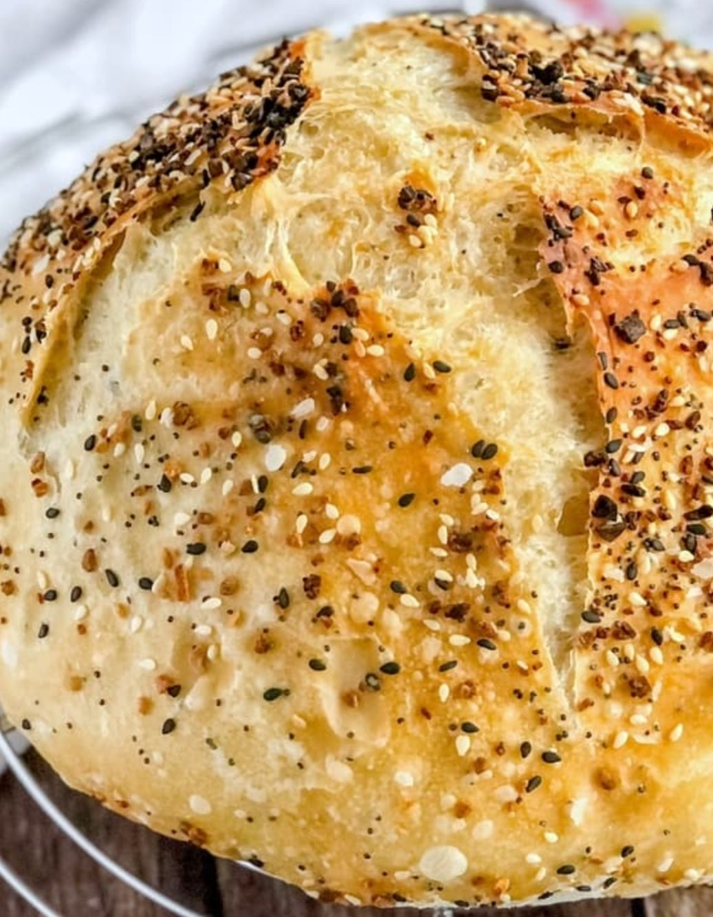 Large Everything Bagel seasoning Sourdough Boule