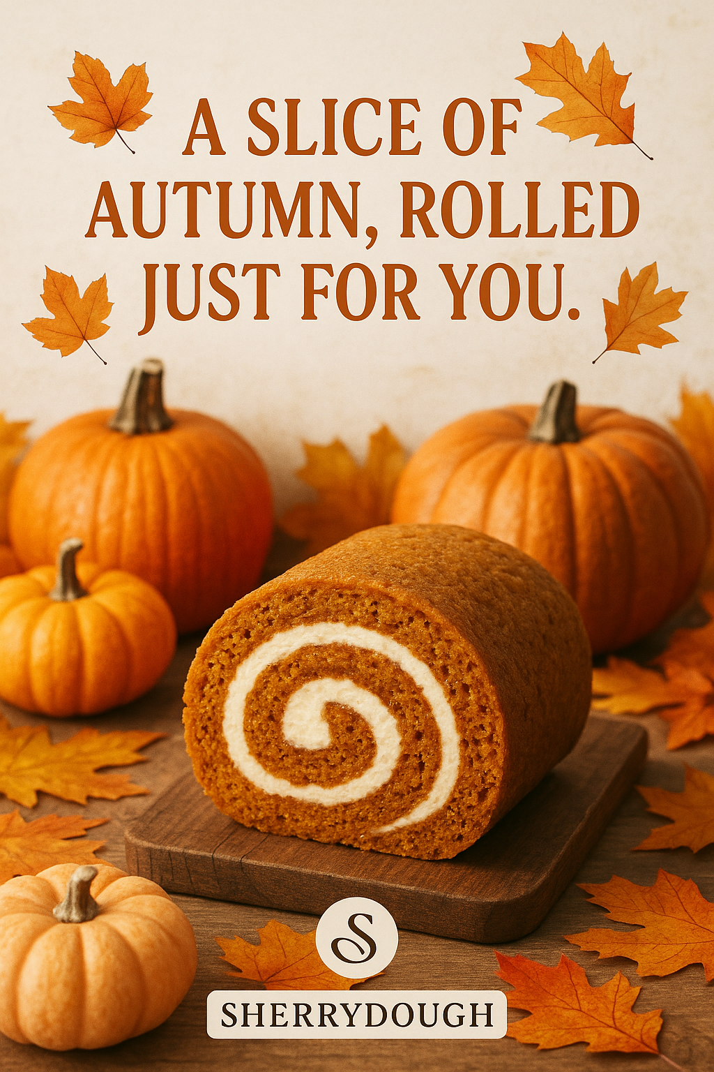 Sourdough Pumpkin Roll Slice - serves 1-2