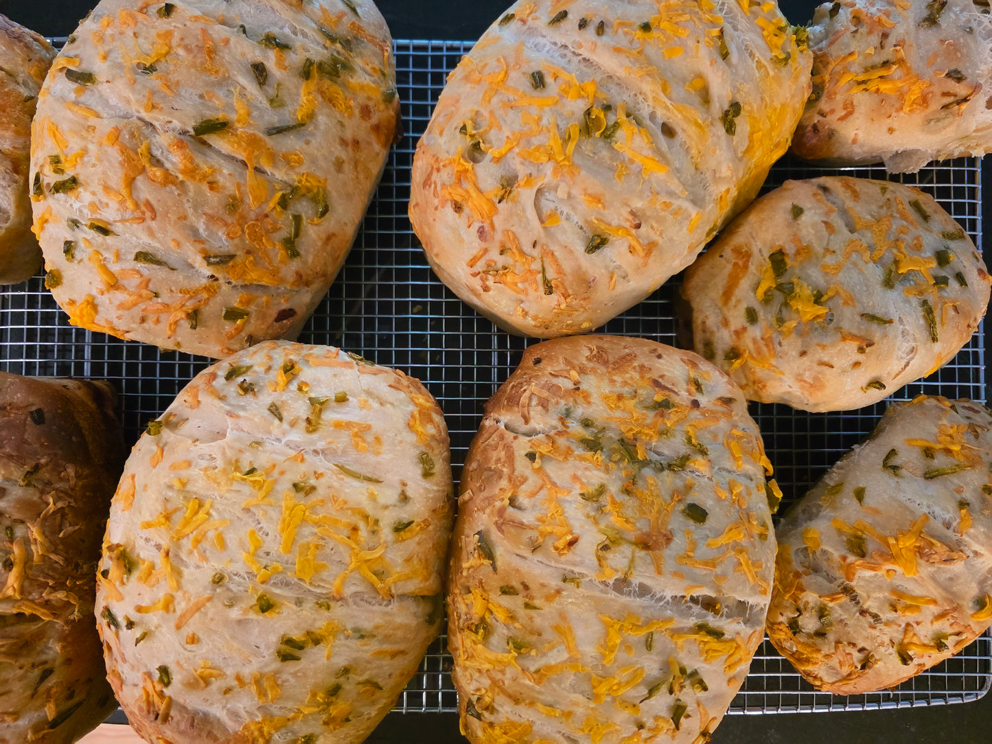 Large Sourdough hot honey jalapeño cheddar loaf