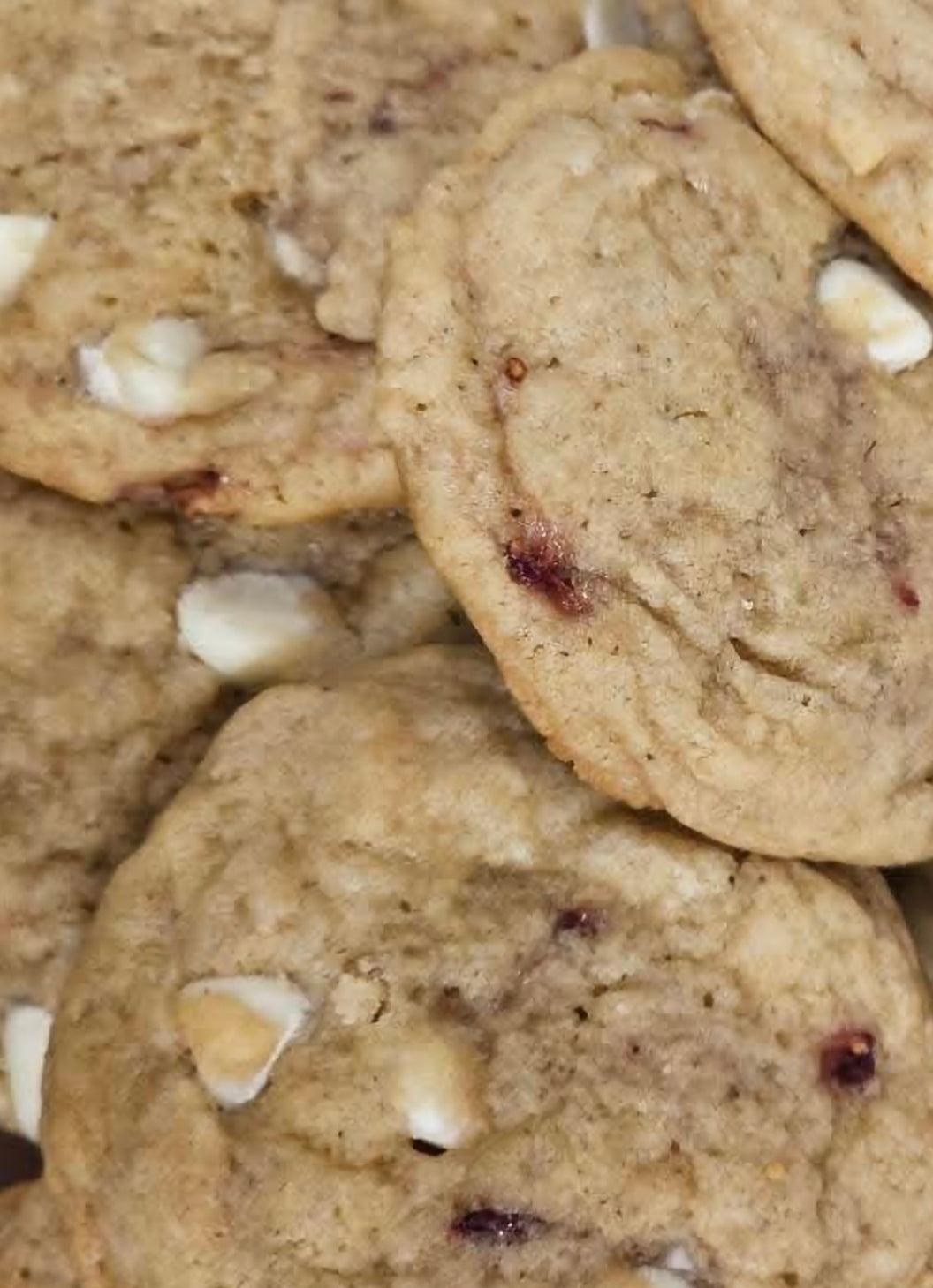 White Chocolate & Strawberry Sourdough Cookies - 1 dozen
