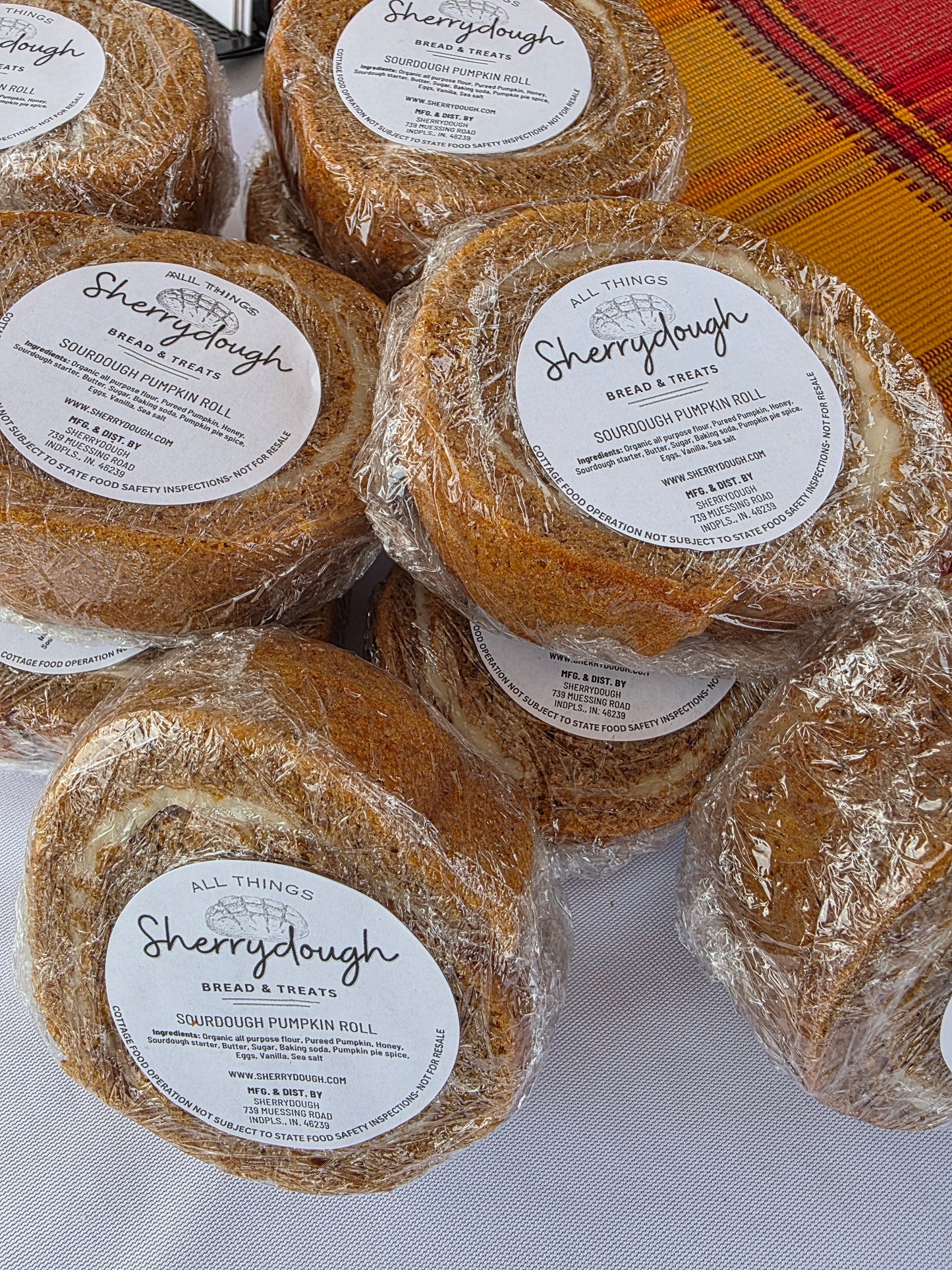 Sourdough Pumpkin Roll Slice - serves 1-2