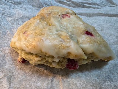 Sourdough cranberry orange scones.