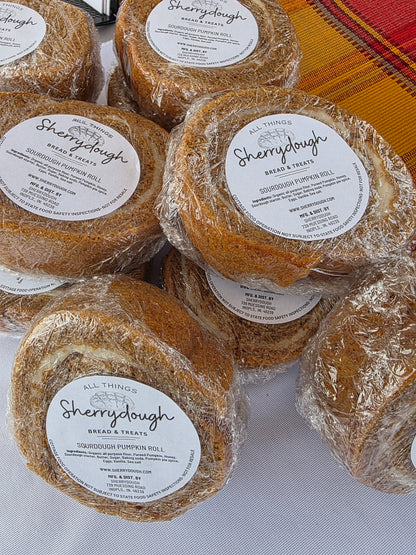Sourdough Pumpkin Roll Slice - serves 1-2